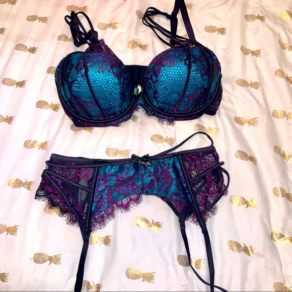 Honey birdette Bianca II bra and garter - Picture 1 of 1